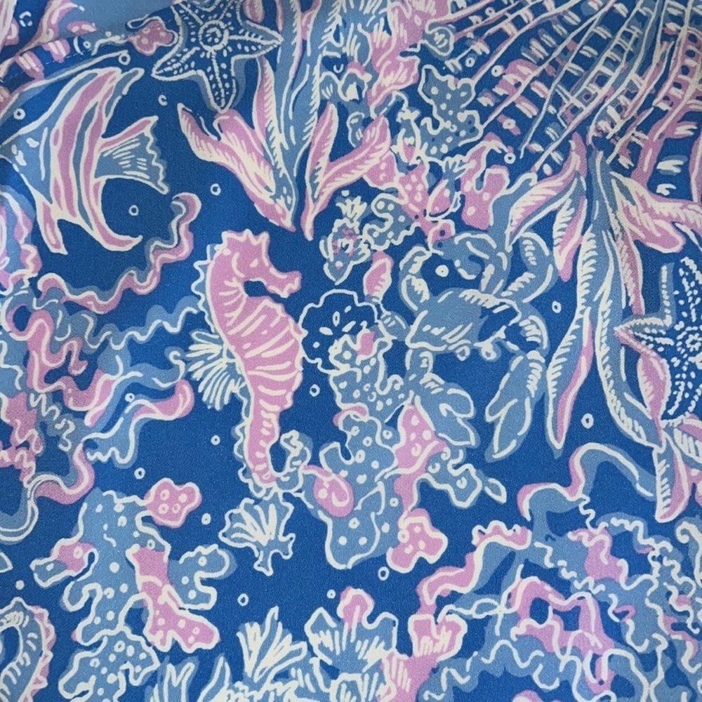 Lilly Pulitzer Jonas High-waisted Skort, Boca Blue Sea What I Sea NWT size 10 - Picture 2 of 9